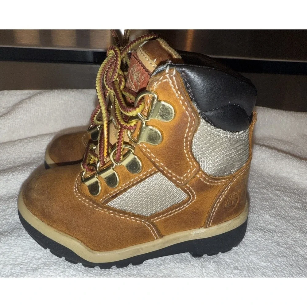 Timberland Tan Toddler Boys‎ Boots Size 5.5 Hiking, Casual Play Boot